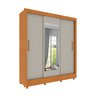 Guarda Roupa Casal com Espelho e Pés 3 Portas 4 Gavetas Taifa 190cm Espresso Móveis - 3