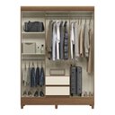 Ver imagem 2 de Guarda-roupa Solteiro Lux 6 Portas 2 Gavetas Jequitiba/off White - Pnr Móveis