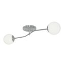 Ver imagem 1 de Lustre Aro Prata Jabuticaba Globo de Vidro Orby