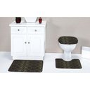 Ver imagem 1 de Jogo Tapete Banheiro Kit 3 Pçs Antiderrapante Tabaco Hbkb-15