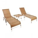 Ver imagem 1 de 2 Espreguiçadeiras Esteira e 1 Mesa de Centro Garden Sépia