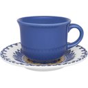 Ver imagem 2 de Kit Jogo Café Lanche Floreal La Carreta Oxford® 8 Peças Cerâmica