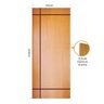 Folha de Porta 210x62 Cm Hdf Frisada Modelo 197 Mapaf - 2