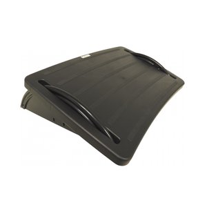 Apoio de Pé Ajustável Ergonômico e Antiderrapante Preto