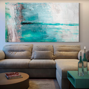 Ver imagem 2 de Quadro Pintura Água Abstrato -- BR ARTES Grande 118x78