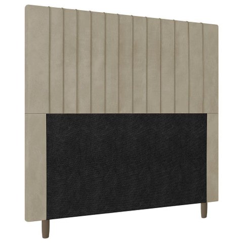 Cabeceira Cama Box Solteiro Nala 90cm Linho Bege - Abmaza