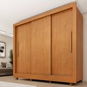 Ver imagem 2 de Guarda Roupa Casal com pés 3 Portas 4 Gavetas Taifa 190cm Espresso Móveis