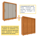 Ver mais imagens de Guarda Roupa Casal com pés 3 Portas 4 Gavetas Taifa 190cm Espresso Móveis