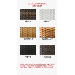 Conjunto de Sofás 5 Lugares + Chaise Redonda de 1,60 Cm em Alumínio e Fibra Sintética Área Externa J - 4