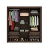 Guarda Roupa Casal 3 Portas 4 Gavetas com 8 Pés Taifa Espresso Móveis - 7