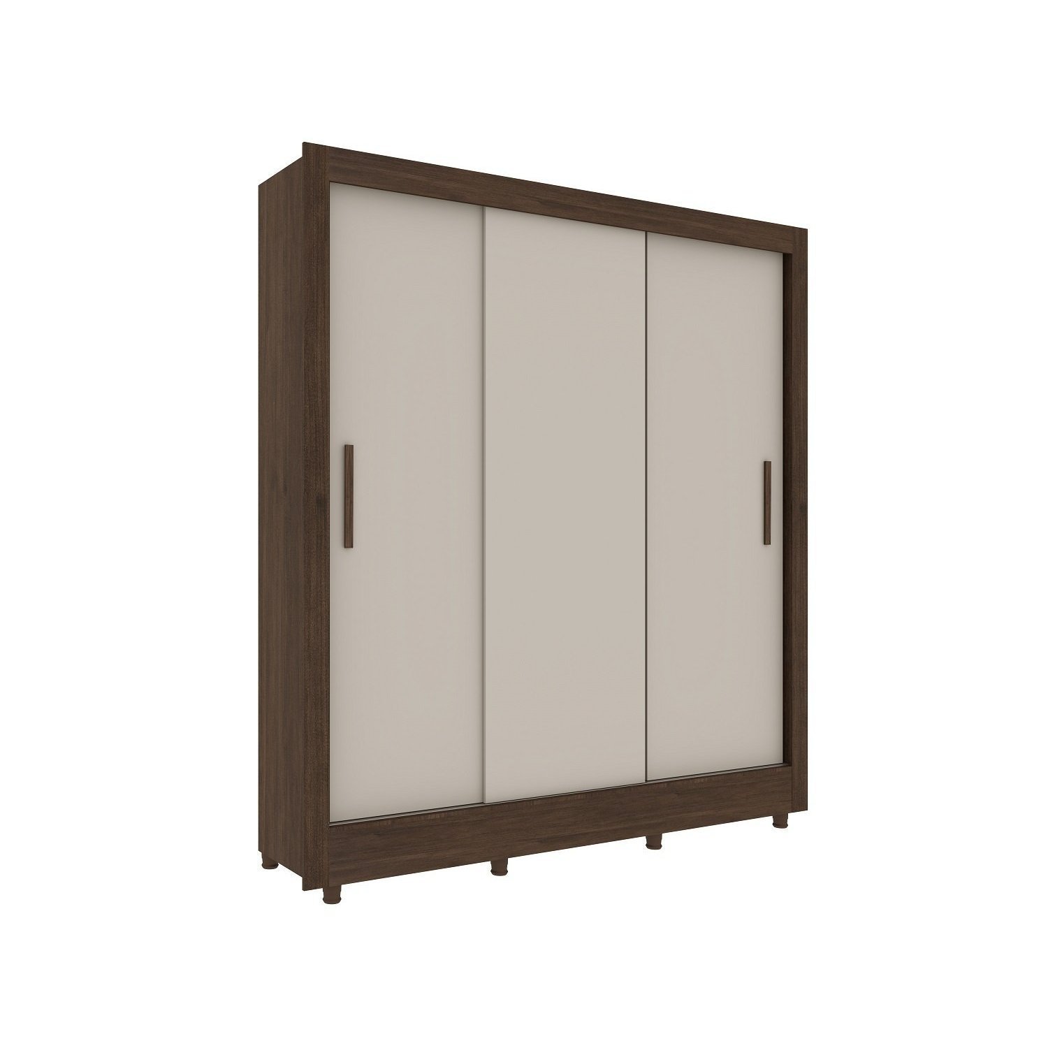 Guarda Roupa Casal 3 Portas 4 Gavetas com 8 Pés Taifa Espresso Móveis - 5