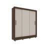 Guarda Roupa Casal 3 Portas 4 Gavetas com 8 Pés Taifa Espresso Móveis - 5