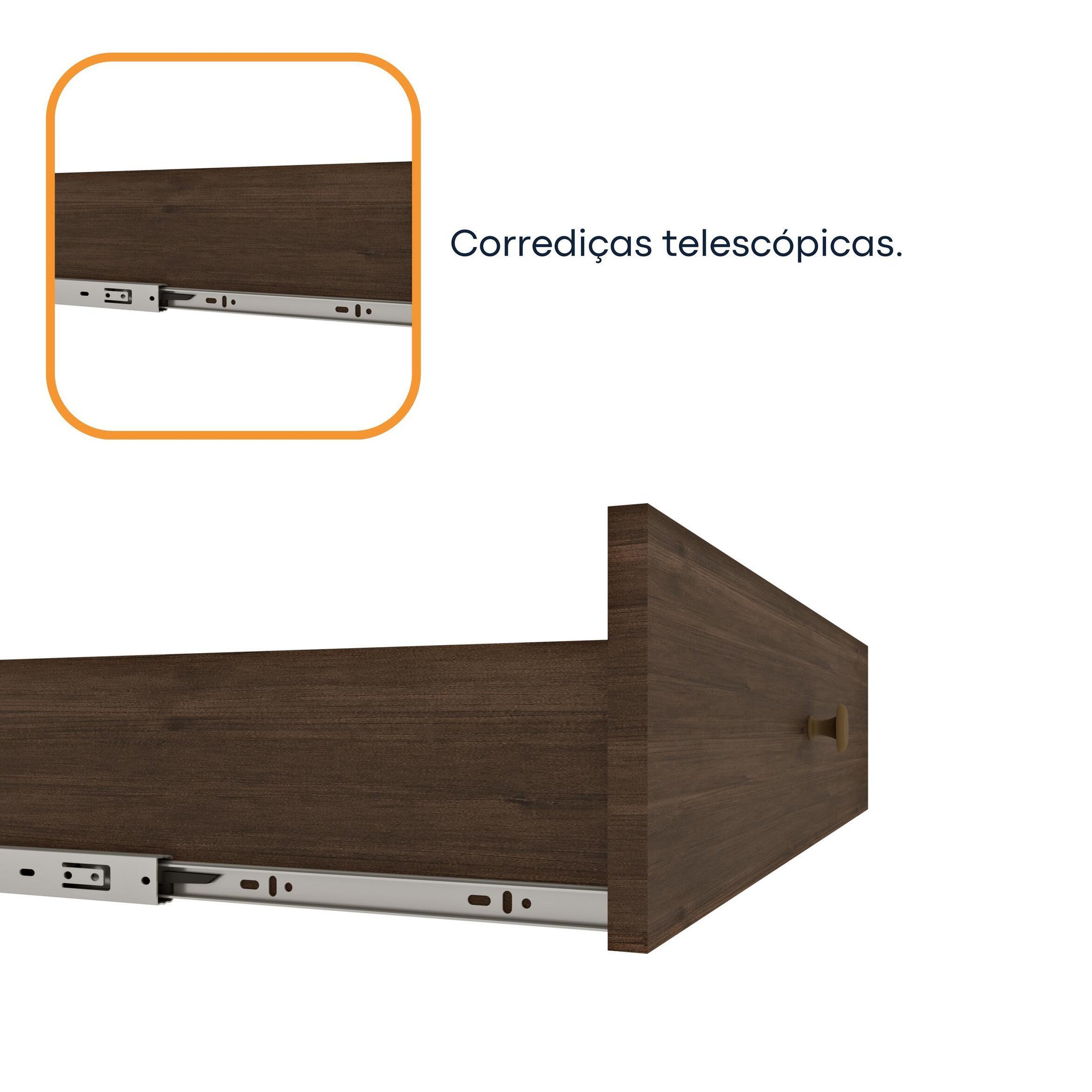 Guarda Roupa Casal 3 Portas 4 Gavetas com 8 Pés Taifa Espresso Móveis - 17