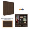 Guarda Roupa Casal 3 Portas 4 Gavetas com 8 Pés Taifa Espresso Móveis - 13