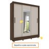 Guarda Roupa Casal 3 Portas 4 Gavetas com 8 Pés Taifa Espresso Móveis - 9