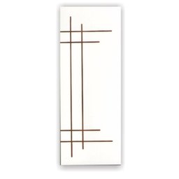 Porta de Correr Frisada Cm-03 Branca Kit de Madeira C/ Fechadura 210x82 - 2