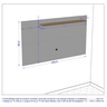 PAINEL PARA TVS DE ATÉ 50 POLEGADAS CHANEL MADEIRA RUSTICA - 2