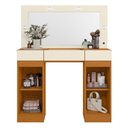 Ver imagem 3 de Penteadeira Camarim Studio 2 Portas e 3 Gavetas Cinamomo/off White - Móveis Albatroz