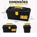 Ver imagem 7 de Kit 2 Caixa de Ferramentas Black Multiuso Maleta Bandeja Removivel Grande Pesca Eletricista Artesana