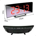 Ver imagem 2 de Relógio Digital Led Lorben Alarme Curvado Espelhado Mesa Cabeçeira