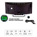 Ver imagem 5 de Relógio Digital Led Lorben Alarme Curvado Espelhado Mesa Cabeçeira
