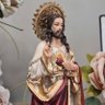 Imagem Sagrado Coração de Jesus Barroco 20 Cm Resina - 5