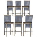 Ver imagem 1 de 6 Banqueta em Alumínio Roma Fendi Corda Náutica Tecido 9
