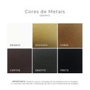 Ver imagem 6 de Escrivaninha New York 120 Cm 2 Gavetas Palhinha Base Metal Laca Off White