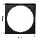 Ver imagem 2 de Porta Grelha 15x15 Abs Preto para Ralo Quadrado Caixilho Box Caixa Sifonada
