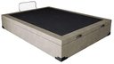 Ver imagem 2 de Cama Box Baú Casal Suede Bege com Pistão a Gás