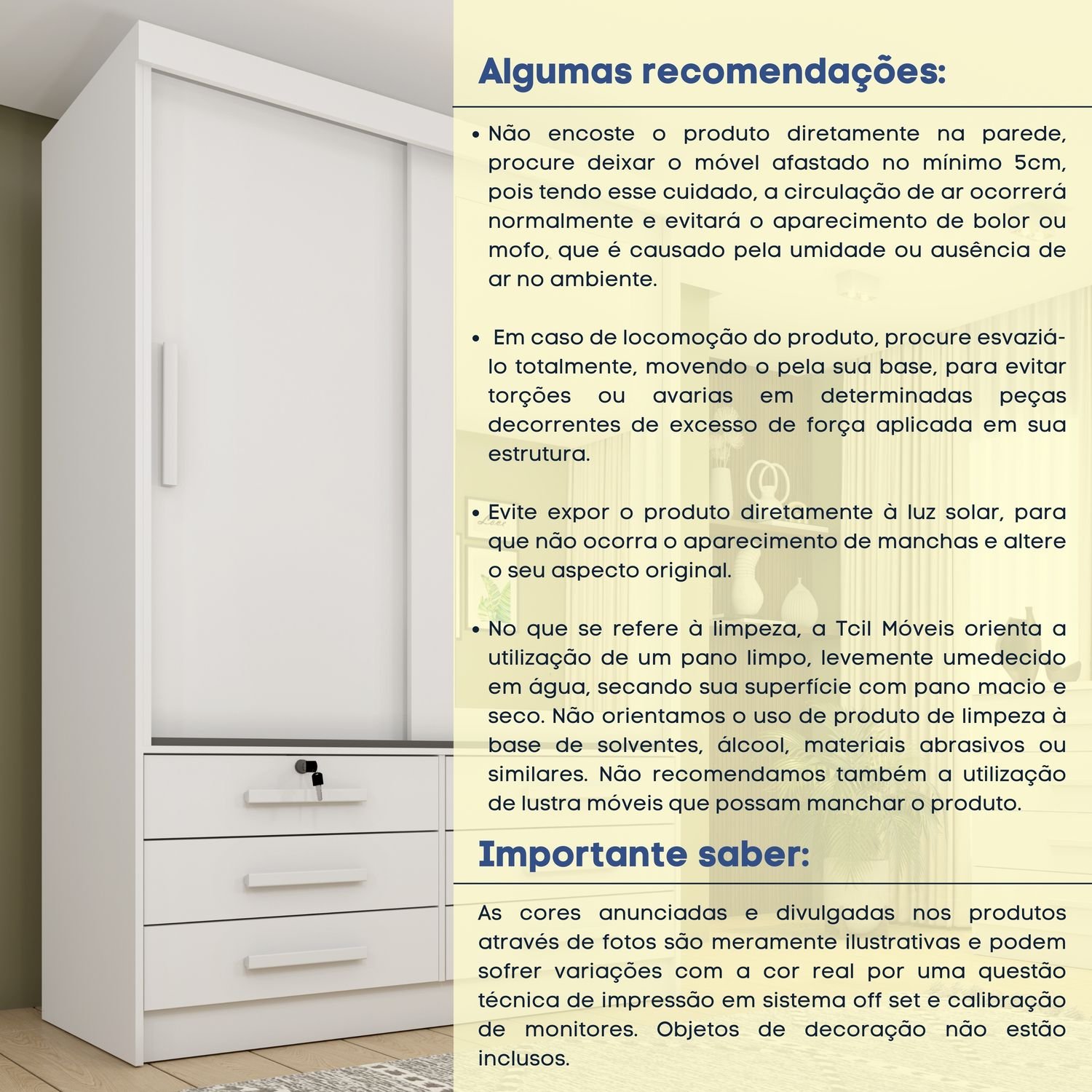 Guarda Roupa Solteiro com Espelho 2 Portas 6 Gavetas 133cm Chicago   - 10