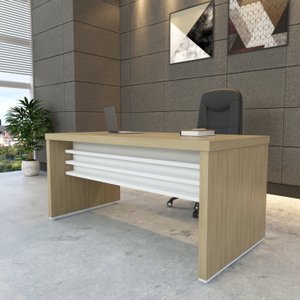 Mesa Elegante para Escritório Executivo 1,6m Tamburato