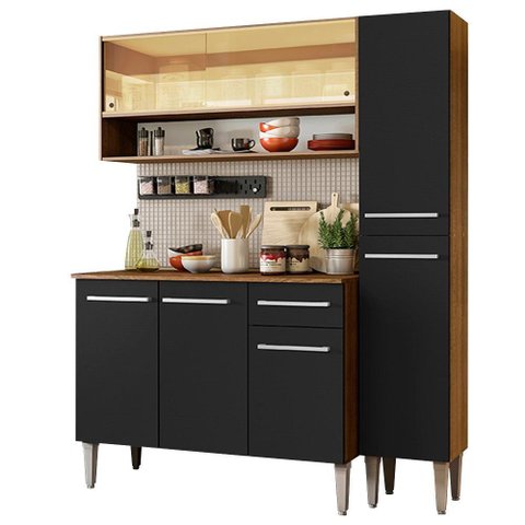 Cozinha Compacta Emilly Art Vidro Reflex Madesa