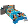 Jogo de Cama Infantil Lepper Mickey Solteiro 2 Peças Microfibra Azul - 1