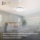 Ver imagem 7 de Ventilador Air Basic Branco Pás Retráteis Controle Remoto