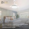 Ventilador Air Basic Branco Pás Retráteis Controle Remoto - 7