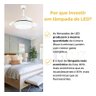 Ventilador Air Basic Branco Pás Retráteis Controle Remoto - 10