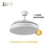 Ventilador Air Basic Branco Pás Retráteis Controle Remoto - 3