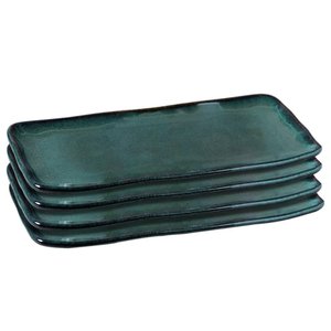 Travessas de Cerâmica Stoneware Orgânico Oceano 4 Peças P - Porto Brasil