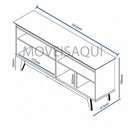Ver imagem 6 de Buffet Classic Branco Acetinado com Espelho - Imcal Móveis