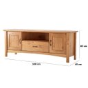 Ver imagem 4 de Kit Rack para Tv de até 60" e Aparador 100% Madeira Ballena Carvalho