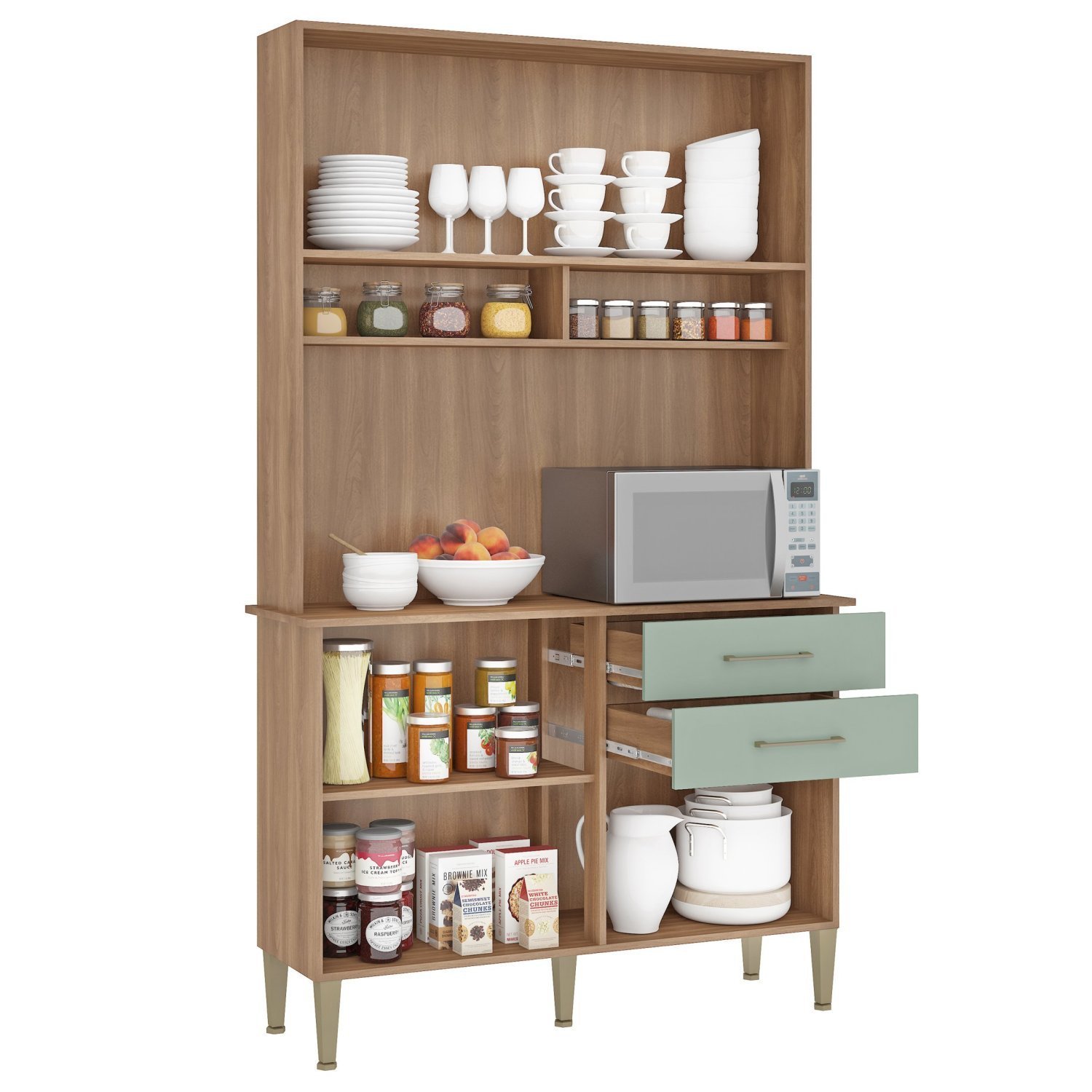 Cozinha Compacta 115cm 4 Portas 2 Gavetas Millena  - 3