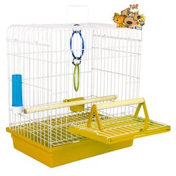 Mini Viveiro Calopsita Amarelo Pet Piu Jel Plast - 2