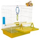 Ver imagem 2 de Mini Viveiro Calopsita Amarelo Pet Piu Jel Plast