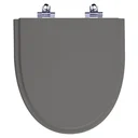 Ver imagem 1 de Assento Sanitário Laqueado Soft Close Studio Cinza Escuro para vaso Incepa
