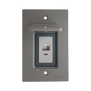 Tomada Rj45 Cat6 Tampa Piso Alumínio 4x2 Tramontina Módulo Liz