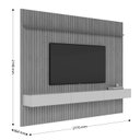 Ver imagem 5 de Home Ripado Flow 2.8 Led Nature com Off White - Imcal Móveis