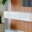 Ver imagem 4 de Home Ripado Flow 2.8 Led Nature com Off White - Imcal Móveis