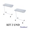 Kit 2 Mesa De Refeição Hospitalar Com Ajuste de Altura Medcombo - 1
