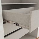 Ver imagem 6 de Guarda-roupa Casal New Jade 6 Portas 3 Gavetas Cinamomo/off White - Henn